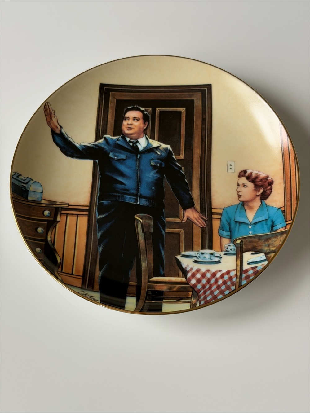 Vintage 1988 The Honeymooners“Bang! Zoom!” Collectore Plate-Hamilton Collection